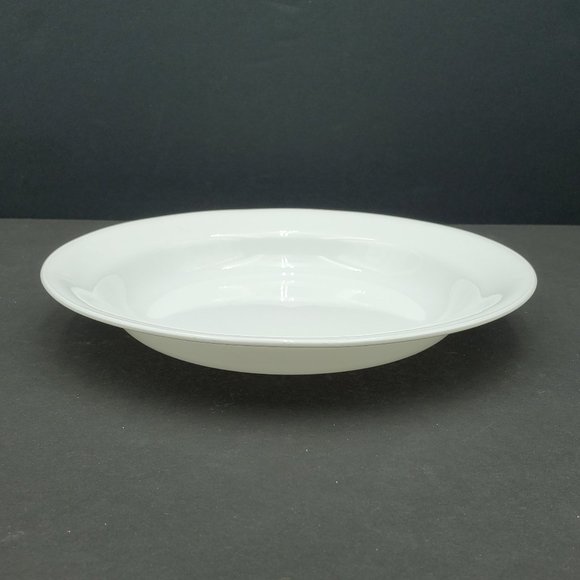Corelle Winter Frost White Rim Soup Bowls Pasta Bowls Shallow Serving Bowls - Picture 3 of 6
